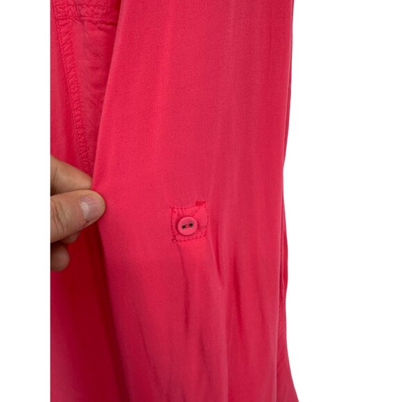 Torrid Roll Tab Sleeve V-Neck Blouse Women's Size 4X - Picture 3 of 7